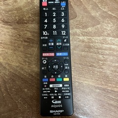 【お渡し決定】【ジャンク品】SHARP 液晶テレビ AQUOS 42V　リモコン・B-CASカード・電源コード付の画像