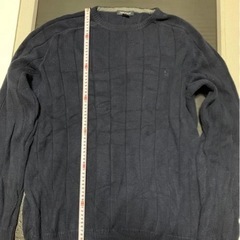 【価格要相談】【NAUTICA】メンズ　ニット　紺ニットの画像