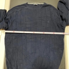【価格要相談】【NAUTICA】メンズ　ニット　紺ニットの画像
