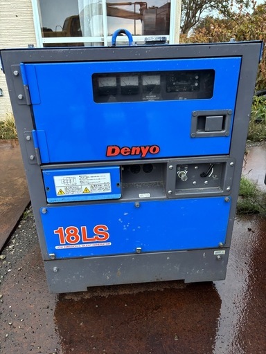デンヨー　発電機　18LS アワー850h 実働現状販売！
