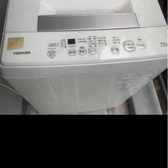 洗濯機　
東芝　２０２１製　　　の画像