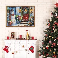 MISITU ジグソーパズル 1008ピース クリスマス 風景 絵画 雪だるまの画像