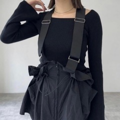 【試着のみ】FRIFULサスペンダーベストの画像