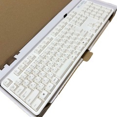 エレコム 無線 フル キーボード ワイヤレス メンブレン式 フルサイズ 109キー 日本語配列 TK-FDM106TWH の画像