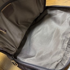 ダークブラウン レザー ビジネスバッグの画像