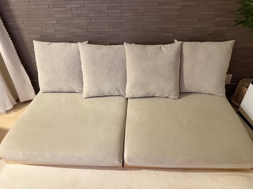 ローソファ 3人掛け 木製