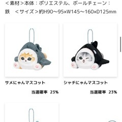 mofusand ごろりん！サメにゃんズくじ　2点セットの画像