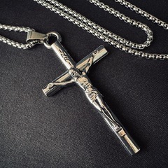 N54*《ステンレス》*十字架ネックレス⁑メンズの画像
