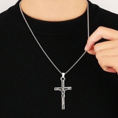 N54*《ステンレス》*十字架ネックレス⁑メンズの画像