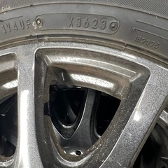 155/65R13 ダンロップ　スタッドレスタイヤ　アルミホイール付き　4本セットの画像