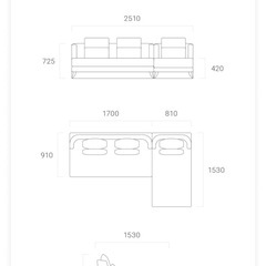 Armoniaブランド公式 ソファ 三人掛け セット 3P 北欧 sofa アルモニア の画像