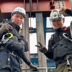 鉄骨工事　職人さん募集‼️未経験、ベテラン歓迎😀の画像