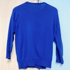 無印良品　青カーディガンMサイズの画像