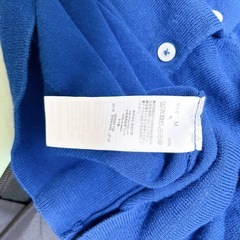 無印良品　青カーディガンMサイズの画像