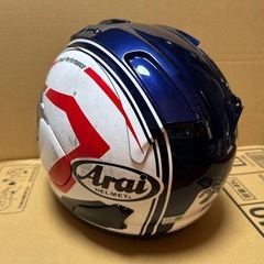 Arai RX-7X ステートメント白　バイク　ヘルメットの画像