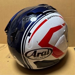 Arai RX-7X ステートメント白　バイク　ヘルメットの画像