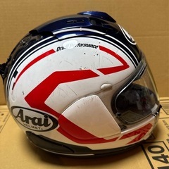 Arai RX-7X ステートメント白　バイク　ヘルメットの画像