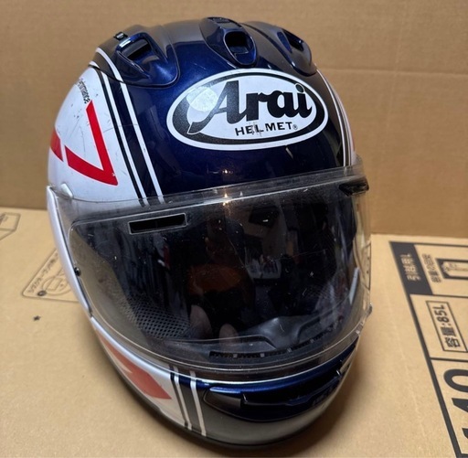 Arai RX-7X ステートメント白　バイク　ヘルメット