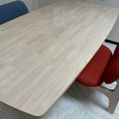 ニトリ ダイニングテーブル＆チェア2脚セットの画像