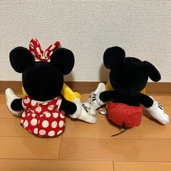 ミッキー、ミニーぬいぐるみセットの画像