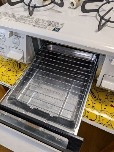 都市ガス用ガスコンロ　白