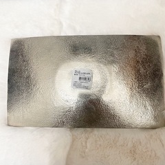 【ニトリ】小物トレー　シルバーの画像