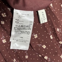 花柄プリーツスカートの画像