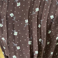 花柄プリーツスカートの画像