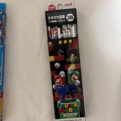 文房具、ポケモン、スーパーマリオの画像