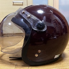 アクティブワン NT-70 ジェットヘルメット サイズフリー 57〜60cm　バブルシールド ワンタッチバックルの画像