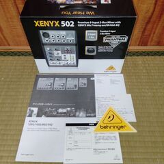 BEHRINGER XENYX 502　５チャンネル＋２チャンネル　オーディオミキサー　中古　送料が高いので取りにこれる方限定の画像