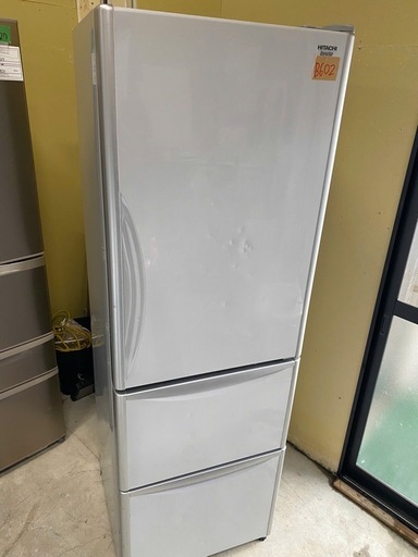 NO B602?福岡市内配送設置無料✨?日立 HITACHI 真空チルドV冷蔵庫 (365L・右開） 3ドア メタリックグレー R-S