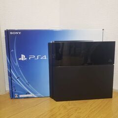 SONY ソニーPlayStation4 プレステ4 プレステーション　CUH-1000A 500 GB 通電確認済み　簡易動作　 ジェットブラック 箱付きの画像