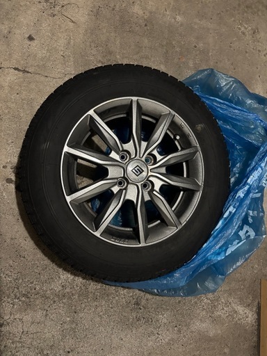 中古 SEIN アルミホイール 175/65 R14 スタッドレスタイヤ ヴィッツ、フィット、キューブ等に