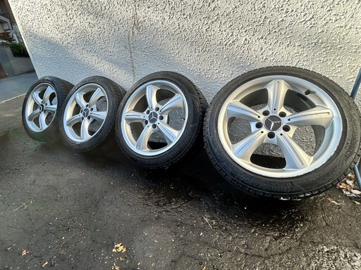 【バリ溝!】ブリザックBLIZZAK VRX３225/45/17+ベンツ純正ホイール