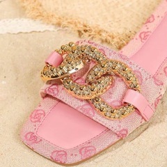 メタルバックル付サンダルの画像