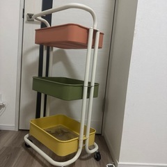 キャスター付き3段ラック　収納の画像
