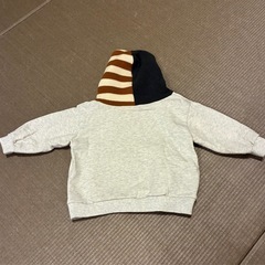 【RIO】スヌード付きトレーナー　90サイズの画像