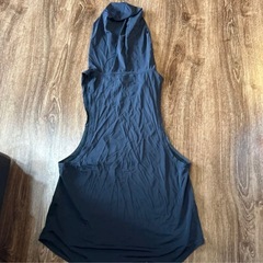 CRONOS フード付きタンクトップ ダークグレーの画像