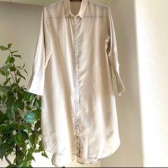 SLOBE IENA イエナ　ベージュ シアーカーディガン　シャツ　紫外線対策の画像