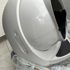 自動猫トイレ 大型 ホワイト　キャットロボットオープンエアーの画像