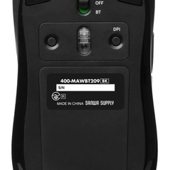 ワイヤレスマウス ブラック×シルバー 400-MAWBT209BKの画像