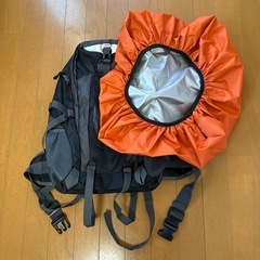 新品★40L腰ベルト付き超軽量多機能★バックパック★リュック★黒★レインカバー付の画像