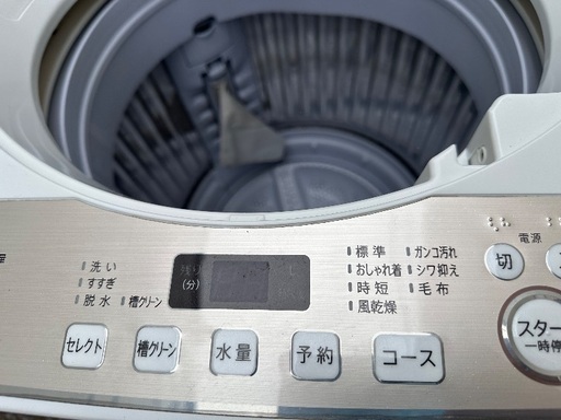 🟧洗濯機番号62 SHARP 2020年製 6kg 大阪府内全域配達無料 設置動作確認込み 保管場所での引取は値引きします
