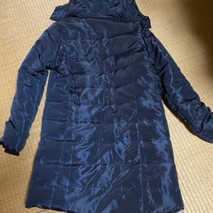 新品 ロングダウンコート Mサイズ ネイビーの画像