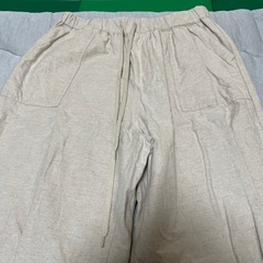 生成り　白　ズボン　パンツ　Lの画像