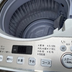 🟧洗濯機番号63 SHARP 2020年製 6kg 大阪府内全域配達無料 設置動作確認込み 保管場所での引取は値引きしますの画像
