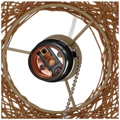 【美品】ニトリ ペンダントライト(Nアサボ DBR) 電球付きの画像