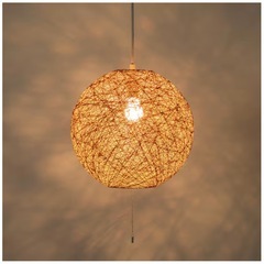 【美品】ニトリ ペンダントライト(Nアサボ DBR) 電球付きの画像