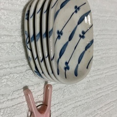 藍色が綺麗な小皿　4枚セット　オマケ付きの画像